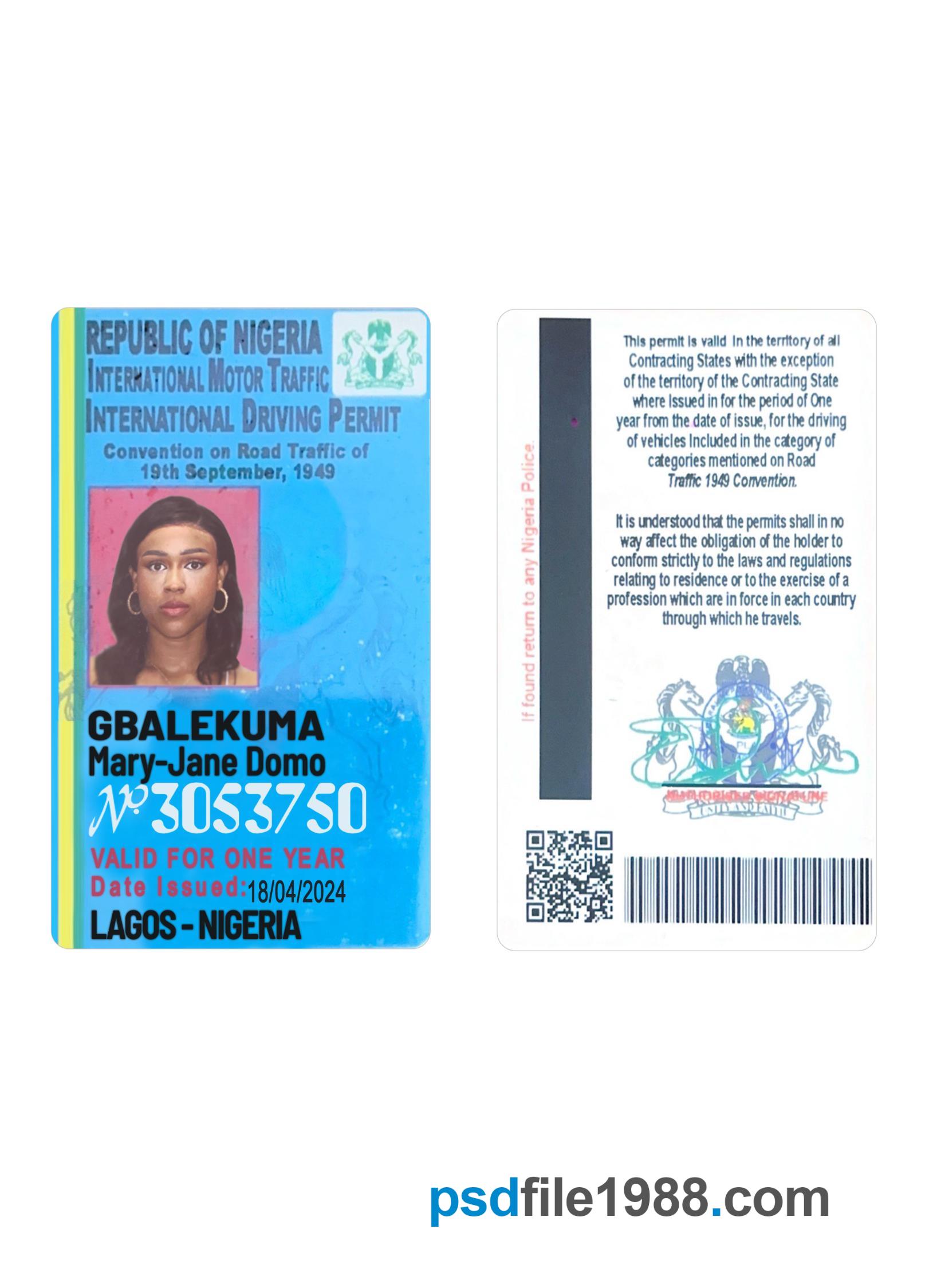 Nigeria International Driving License